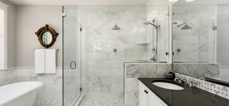 bathroom shower door installation in Glendora